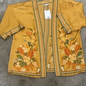 DR2 Kimono, Gold, Green Orange,White Sz L/XL